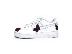 Nike Air Force 1 Embroidery Butterfly Custom